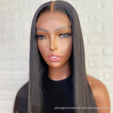 Yeswigs Full Hd Straight Lace Front Wig Raw Indian Cuticle Aligned Virgin Human Hair Lace Frontal Wig For Black Women Human Hair